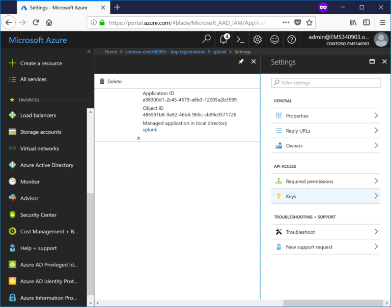 Connecting Splunk to Office 365 Part 1 AddOn for Microsoft Cloud