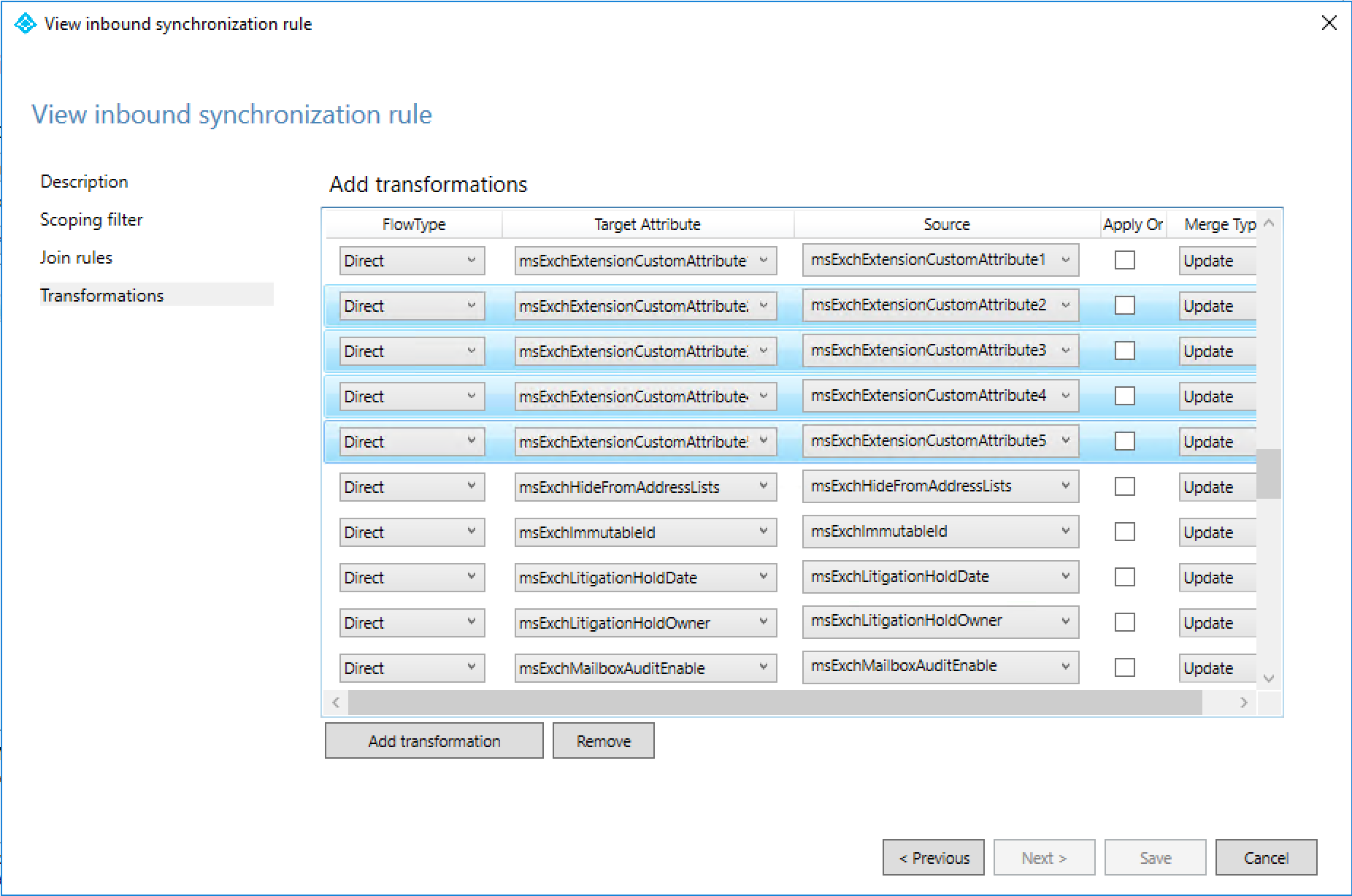 Use an msExchExtensionCustom Attribute in Exchange Online