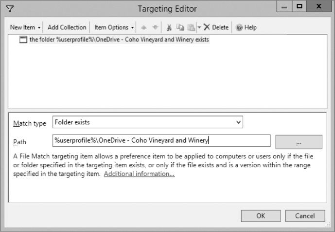 A screenshot shows the Targeting Editor with item-level targeting for the environment variable configured.